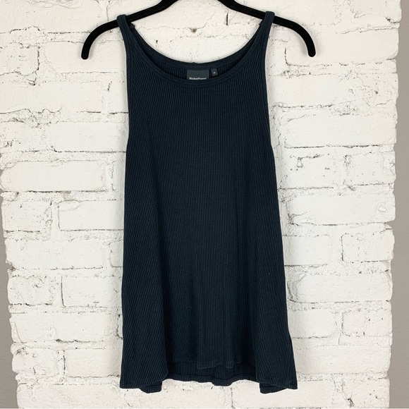 Richer Poorer Black Vintage Ribbed Tank High Neck XL - Picture 6 of 13